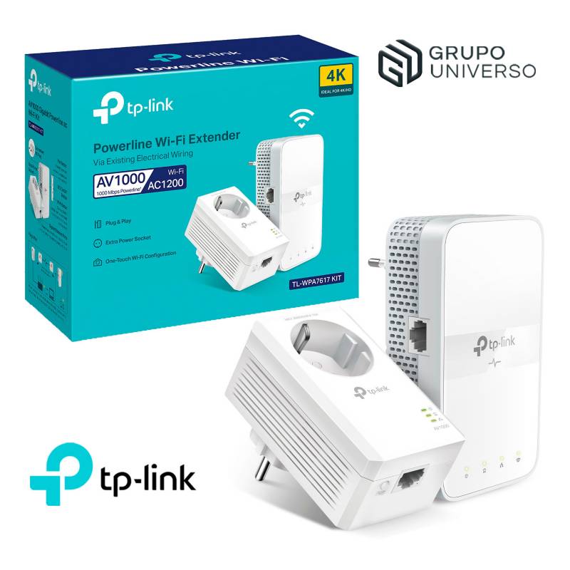 TP-LINK AV1000 AC1200 POWERLINE EXTENDER (TL-WPA7617 KIT