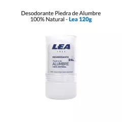 GENERICO - Desodorante Piedra de Alumbre 100 Natural -Lea 120g