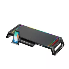 TEROS - STAND PARA MONITOR RGB MULTIPROPOSITO CON 4 PUERTOS USB