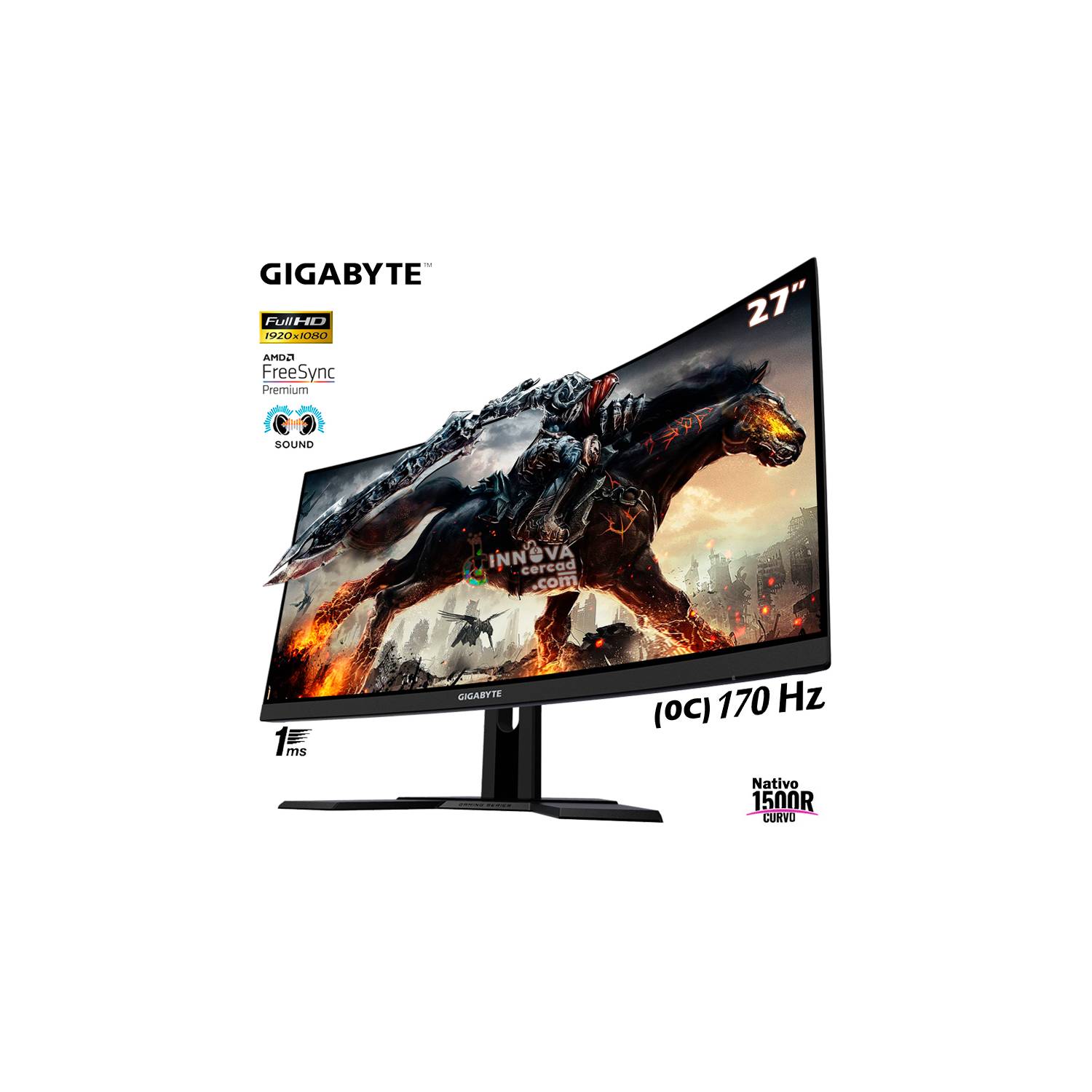 MONITOR GAMER GIGABYTE M27F-SA, 27 FHD, 144HZ, 1MS, 8BITS - Compusystem  Perú