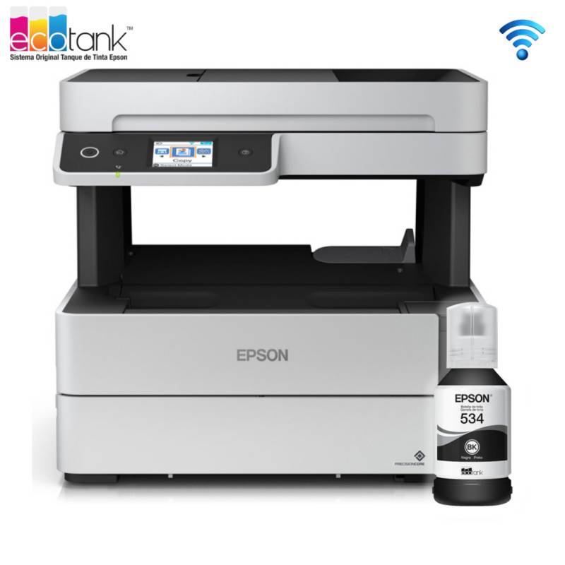 EPSON - Multifuncional de tinta Epson EcoTank ET-M3170 imprimeescaneacopiafax USBLANWiFi