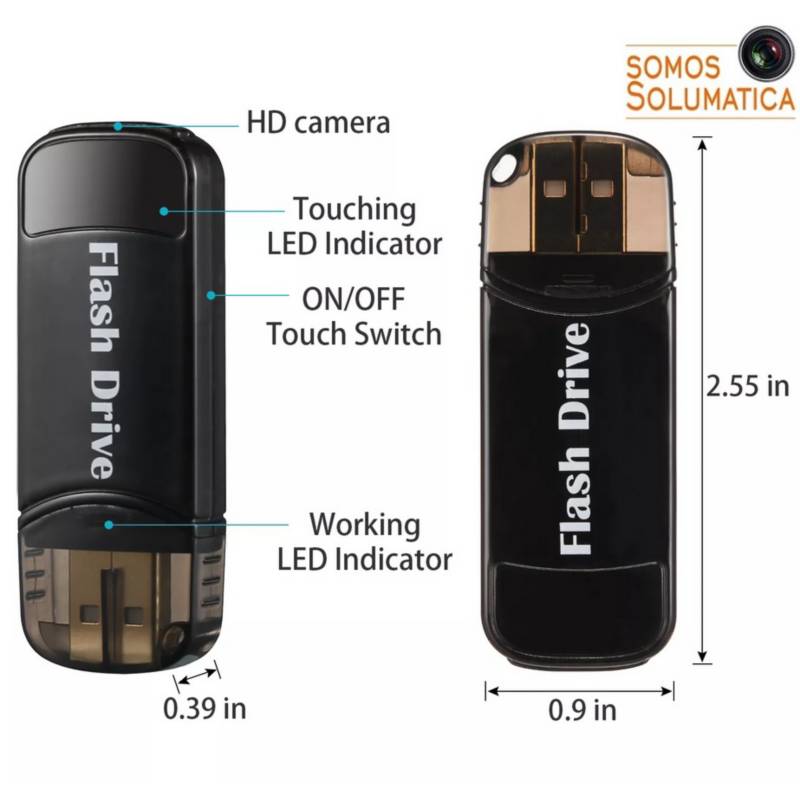 Lentes Espia Camara Invisible Hd - Fotos Videos - Solumatica