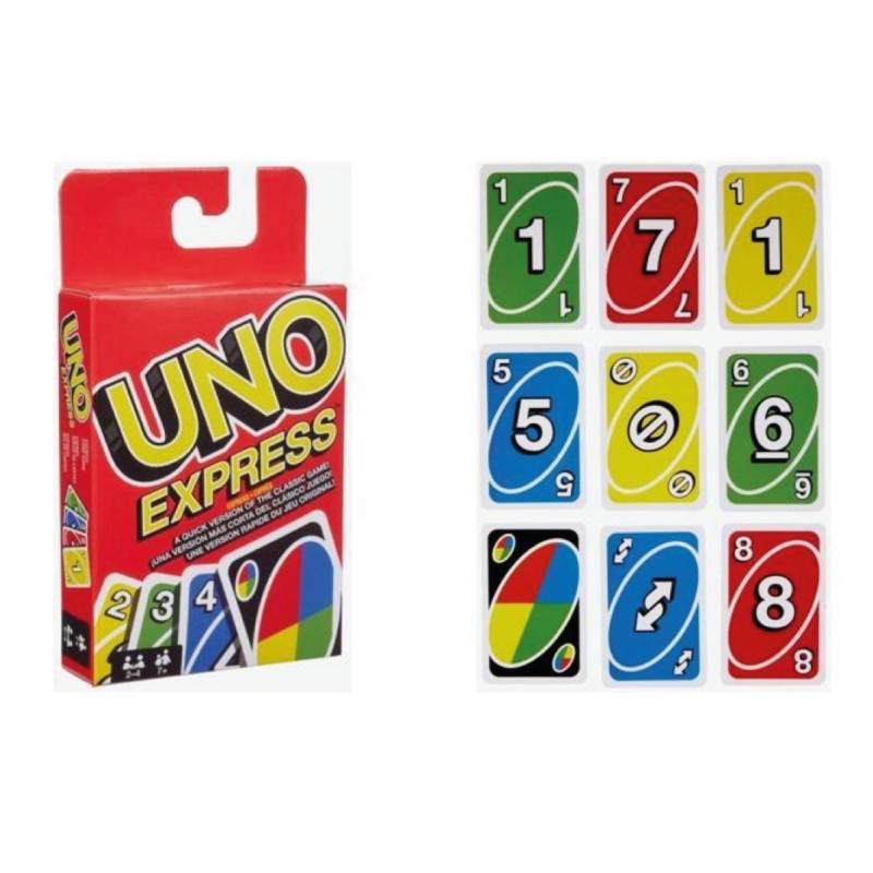 Juego de cartas UNO Express de Mattel