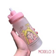 GENERICO - Botella Tomatodo de Vidrio Borosilicato Sailor Moon 3
