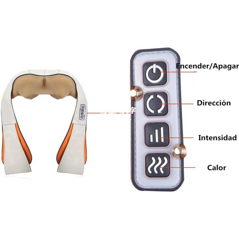 MASAJEADOR ELECTRICO CUELLO CERVICAL ELECTROMAGNETICO CALOR HOGAR