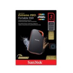 SANDISK - DISCO EXTERNO SSD Sandisk Extreme PRO 2tb PORTABLE 2000Mbs Sandisk E81