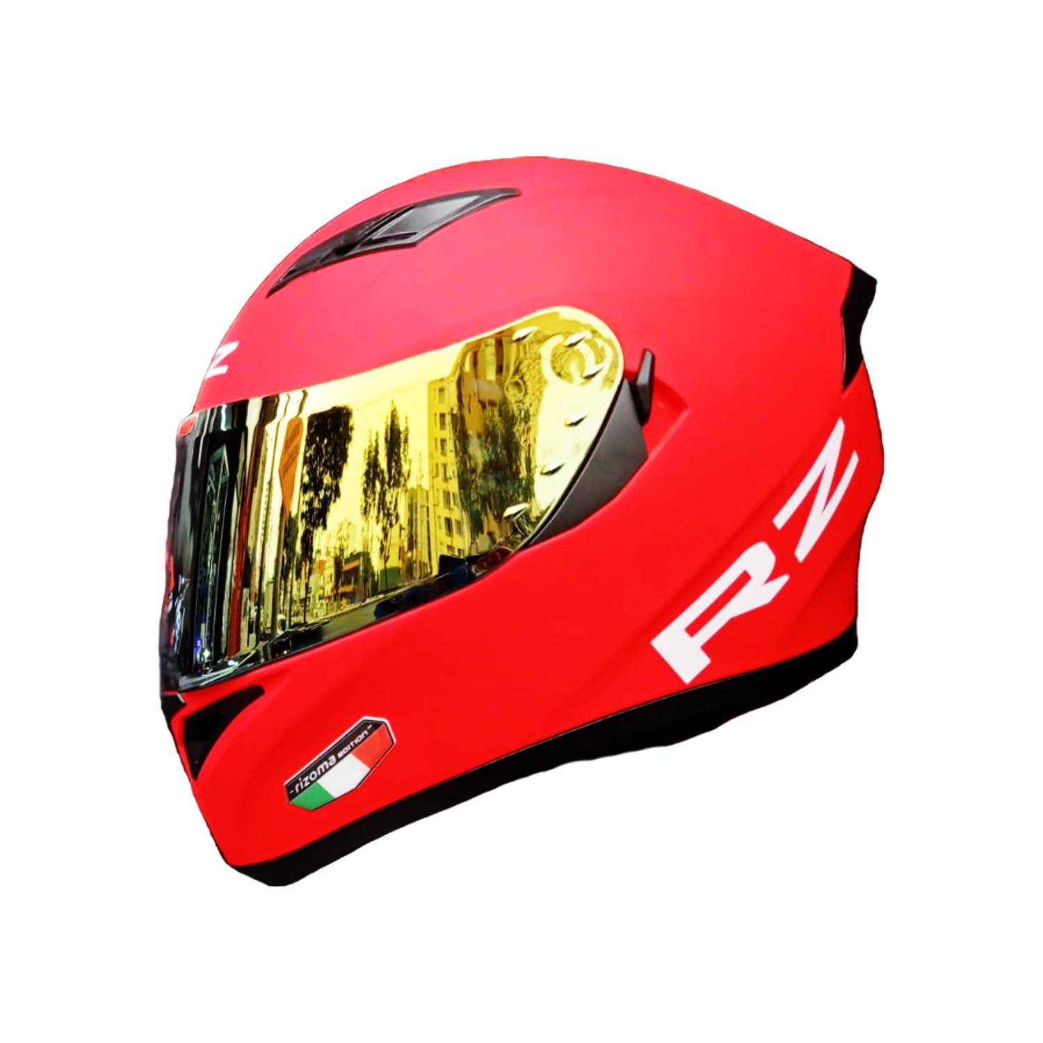 Casco para Moto Abatible RZ Negro Mate Visor Tornasol Talla L RIZOMA