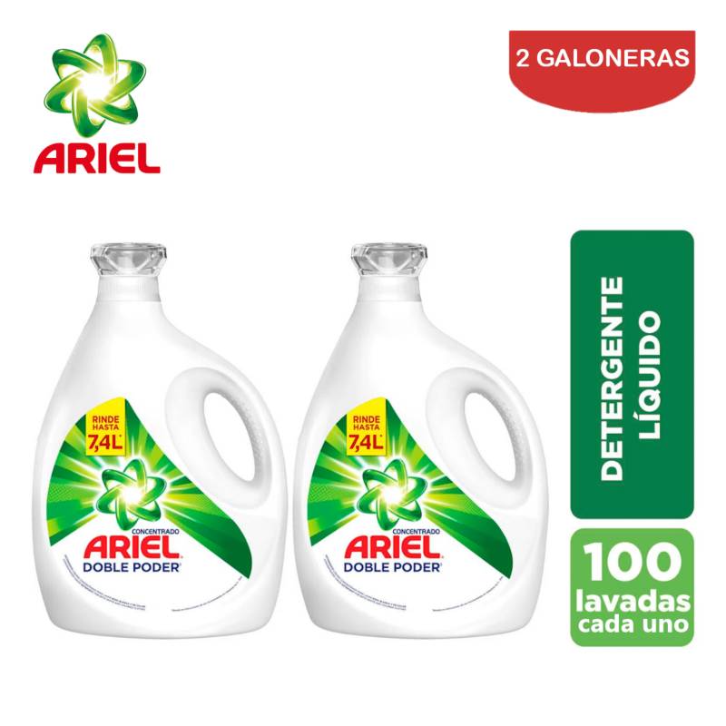 Detergente Líquido ARIEL Concentrado Galonera 3L