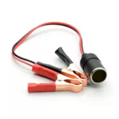 OEM - Conector Hembra Cigarrera Con Pinzas Cocodrilo Para Batería 12v