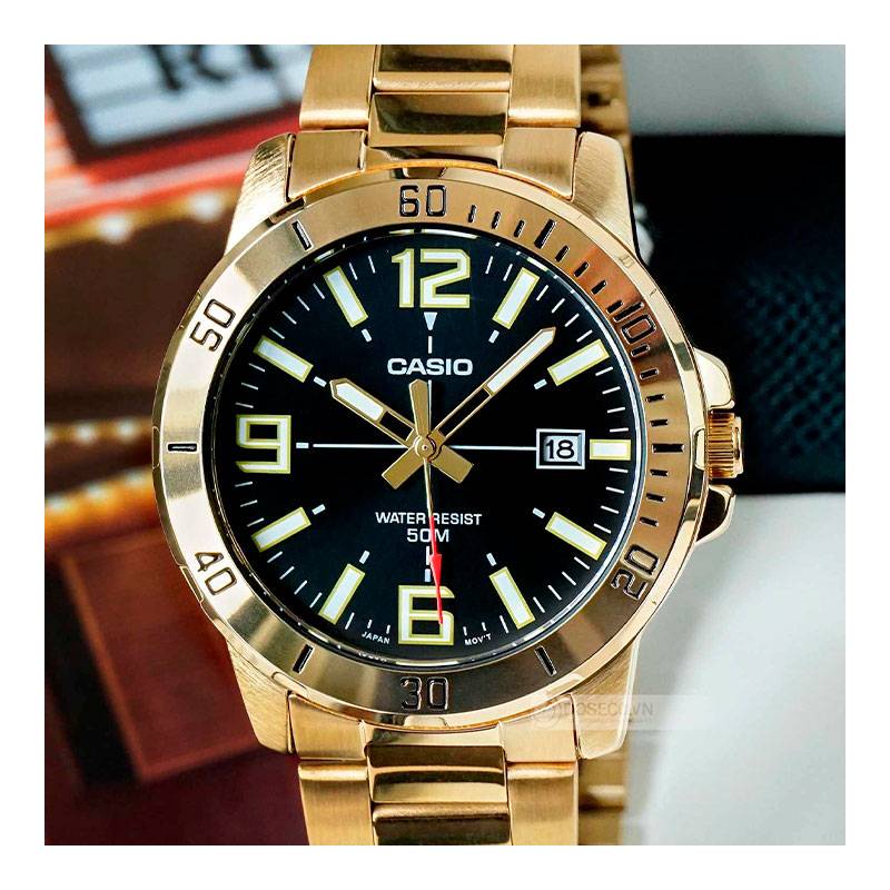 Reloj Casio MTP-VD01SG Dorado Plateado Hombre