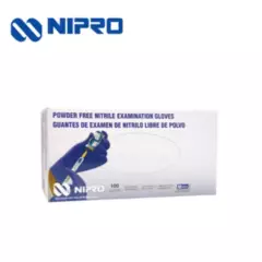 NIPRO - Guantes de nitrilo talla M 100 unidades NIPRO