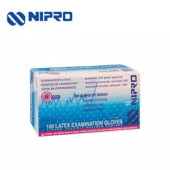 NIPRO - Guantes de látex talla M 100 unidades NIPRO