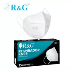 R&G - Respirador KN95 5 capas blanco caja*15und R&G