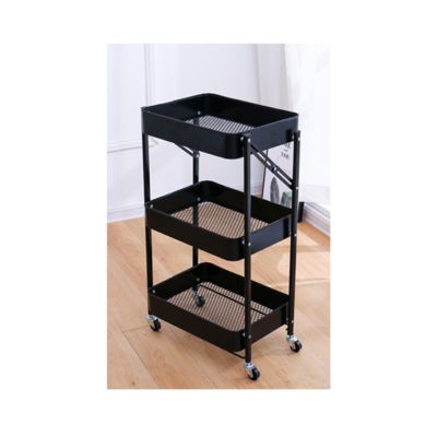 Estante organizador Gretail para cocina y comedor 4 niveles Negro