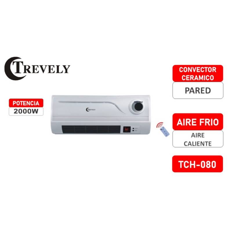TREVELY - Calentador de pared TREVELY TCH-080 2000W