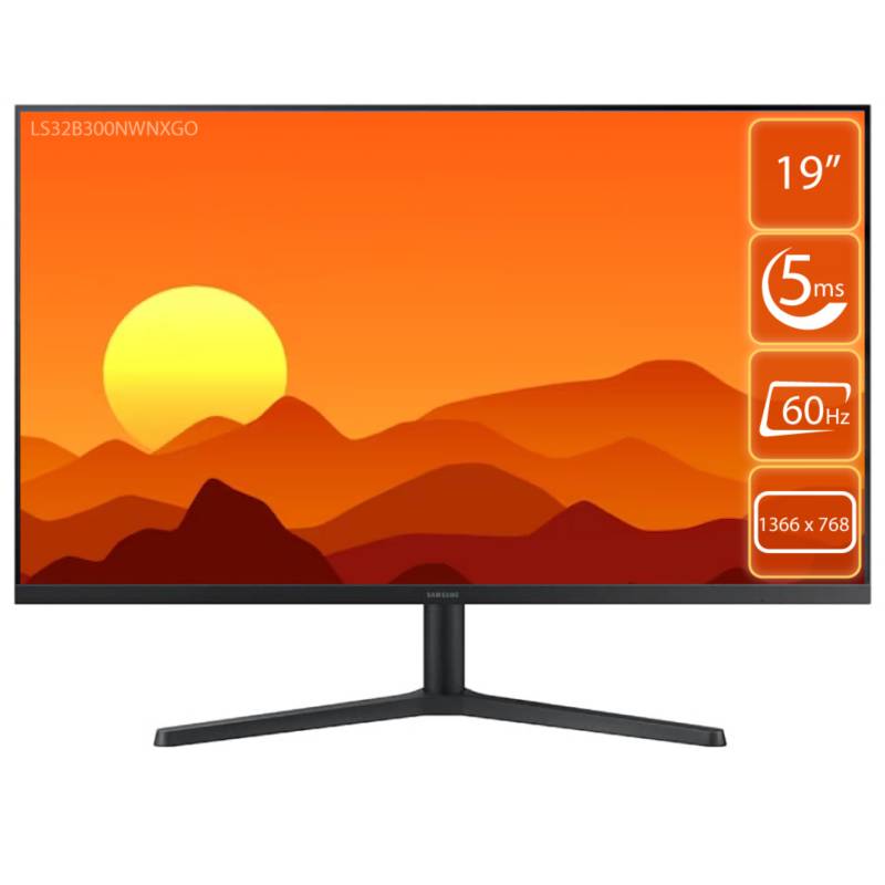 Monitor Samsung Full HD 32 pulgadas LS32B300NWNXGO