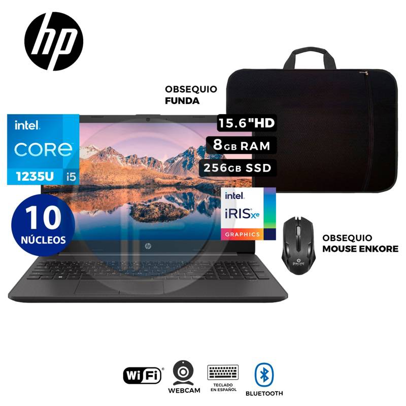 Laptop Hp Intel Core I5 1235u 512gb Ssd 8gb Ram 156 Hd EspaÑol Color Gris Modelo 250 G9 Hp 8212