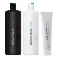SEBASTIAN - Shampoo 1000ml + Acondicionador 1000 + Mascarilla 150 Sebastian Hydre