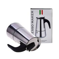 Cafetera Italiana 9 Tazas Acero Inox Espresso Make