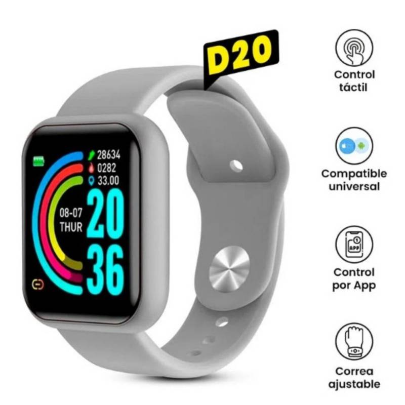 Reloj inteligente - Smartwatch Y68-D20 - hombre y mujer - Color Blanco  GENERICO