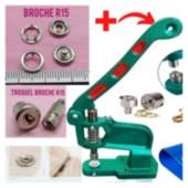 Maquina Remachadora Kit Completo P Broches Ojales Y Remache