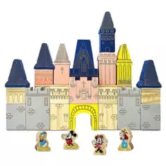 DISNEY - Castillo de Bloques de Madera Disney Store Mickey y sus Amigos