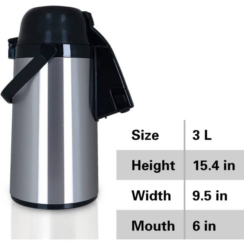 Termo Para Cafe Grande Acero Inoxidable Dispensador 1.9l