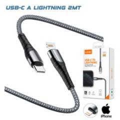 CABLE USB-C A LIGHTNING PARA IPHONE 11, 11 PRO, 11 PRO MAX DE 2MT