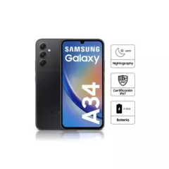 SAMSUNG - Celular Samsung Galaxy A34 5G 128GB 6GB - Negro