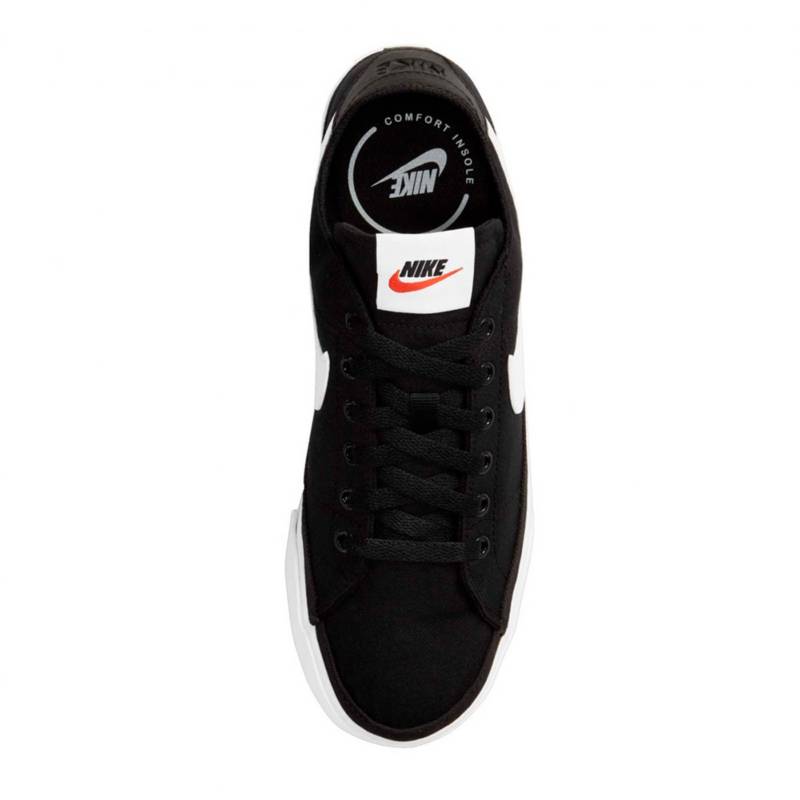 Nike Zapatilla Urbana Mujer Court Legacy Canvas negro