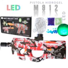OEM - Pistola LED Hidrogel M912-R Lanza Balines Fosforecentes