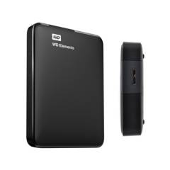 Disco duro externo WD Elements Portable, 1 TB, USB 3.0, negro.