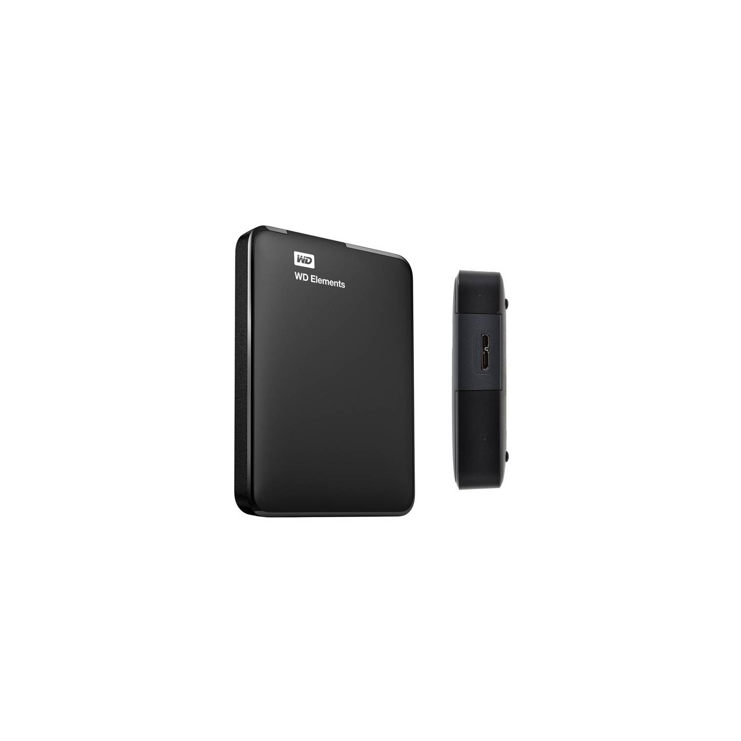 Disco duro externo Western Digital Elements Portable, 2 TB, USB 3.0, negro.