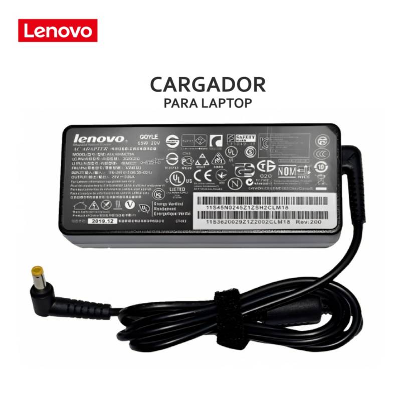 Cargador para portatil Lenovo ideapad punta delgada