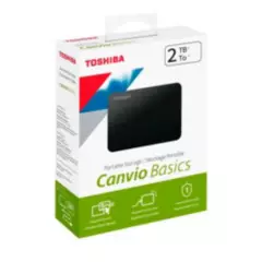 TOSHIBA - Disco Duro Externo Toshiba 2tb Canvio Basics HDTB520XK3AA