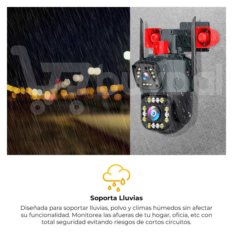 Kit 2 Cámaras Seguridad Ip Wifi Domo Ptz 360 Exterior Alarma