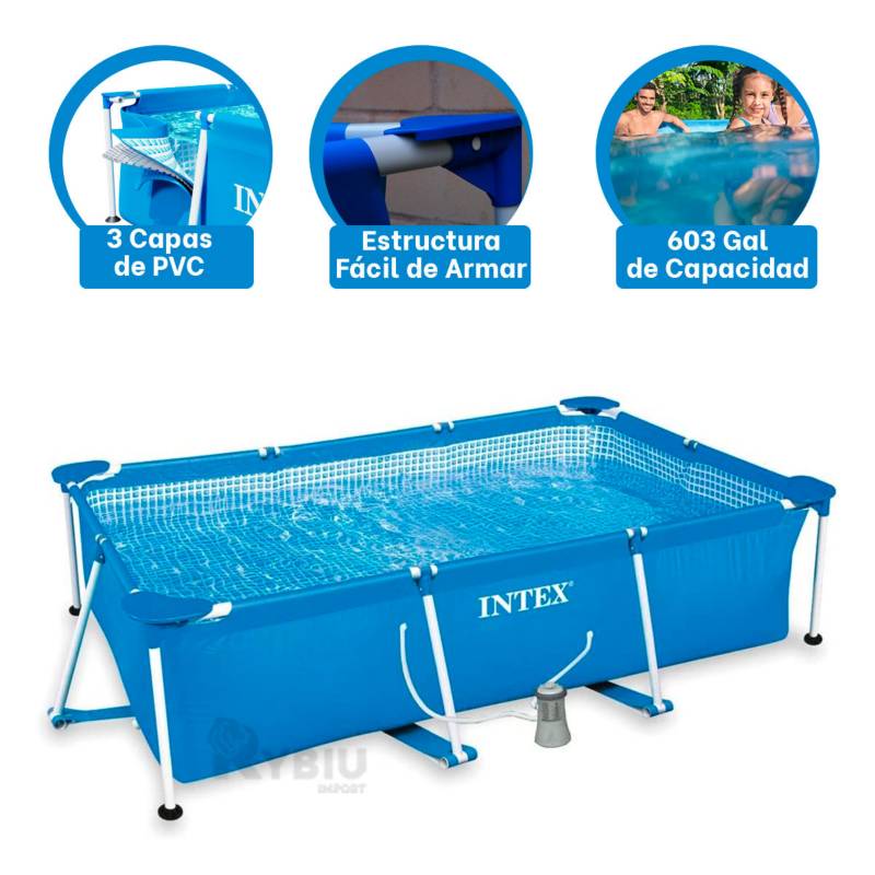 Piscina Intex Rectangular 260 x 160 x 65 cm 690223