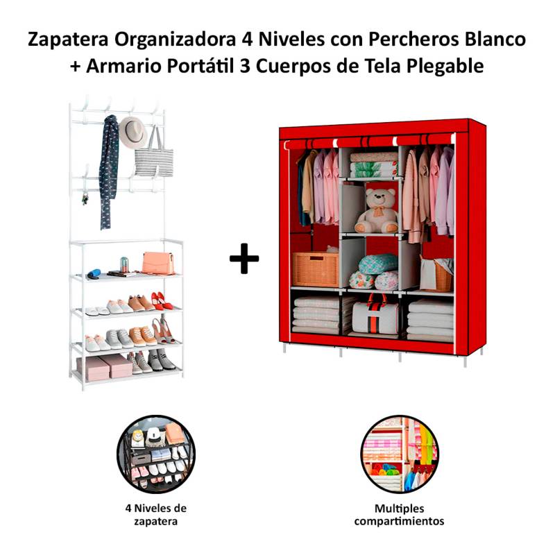 Closet Zapatera Armable De 9 Niveles