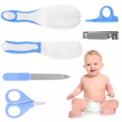 MINARI - Kit de Higiene para Bebés Cortauña Cepillo 6 piezas- Niño K6