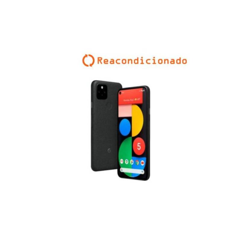 GOOGLE - Google Pixel 5 5G 8GB 128GB Negro GD1YQ - reacondicionado