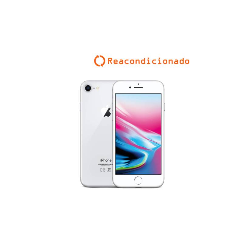 Apple iPhone 8 Reacondicionado 64GB Plata - Grado A - En Oferta