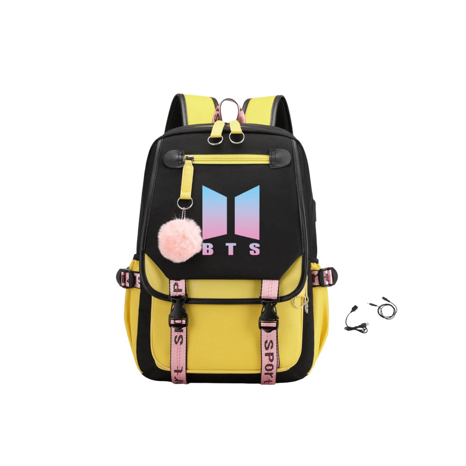 Bts Mochila Kpop Mochila Casual Escolar GENERICO falabella