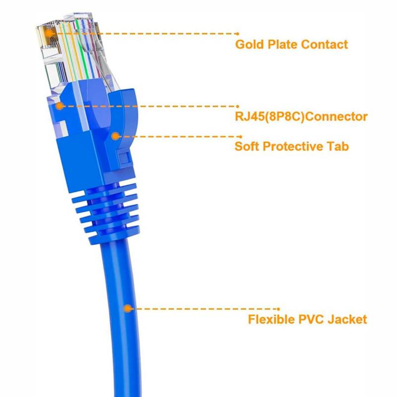 Cable UTP Patch Cord Cat6 TrauTech De 15 Metros