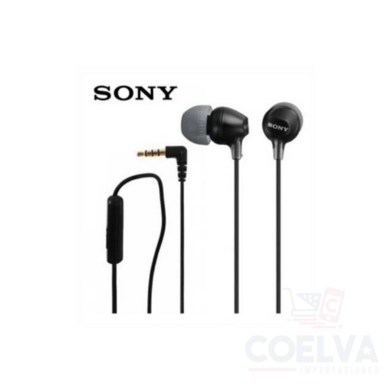 SONY - Sony MDR-EX15AP Headphone Stereo With Microphone - Negro