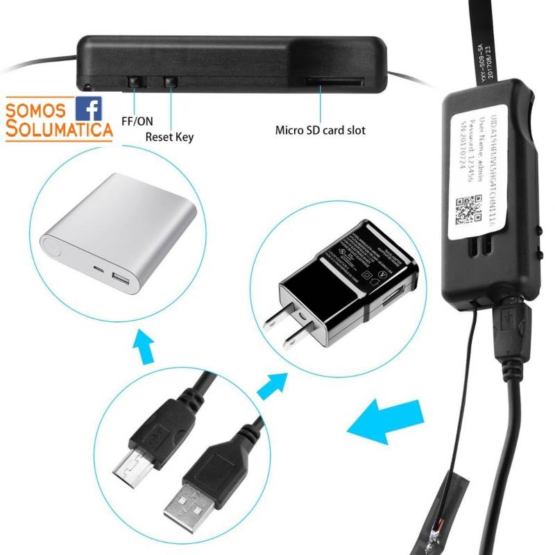 Camara Espia Wifi Modulo HD - Solumatica - Para Celular Video En Vivo OEM