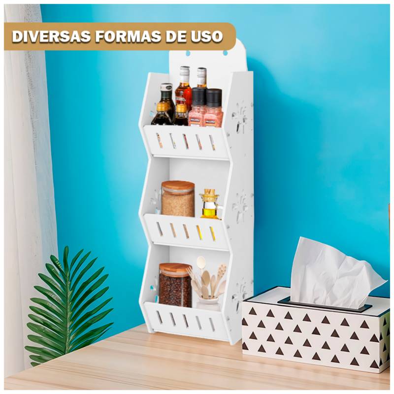 Estante de Almacenamiento para Cocina Organizador Repisa Flotante 27V  GENERICO