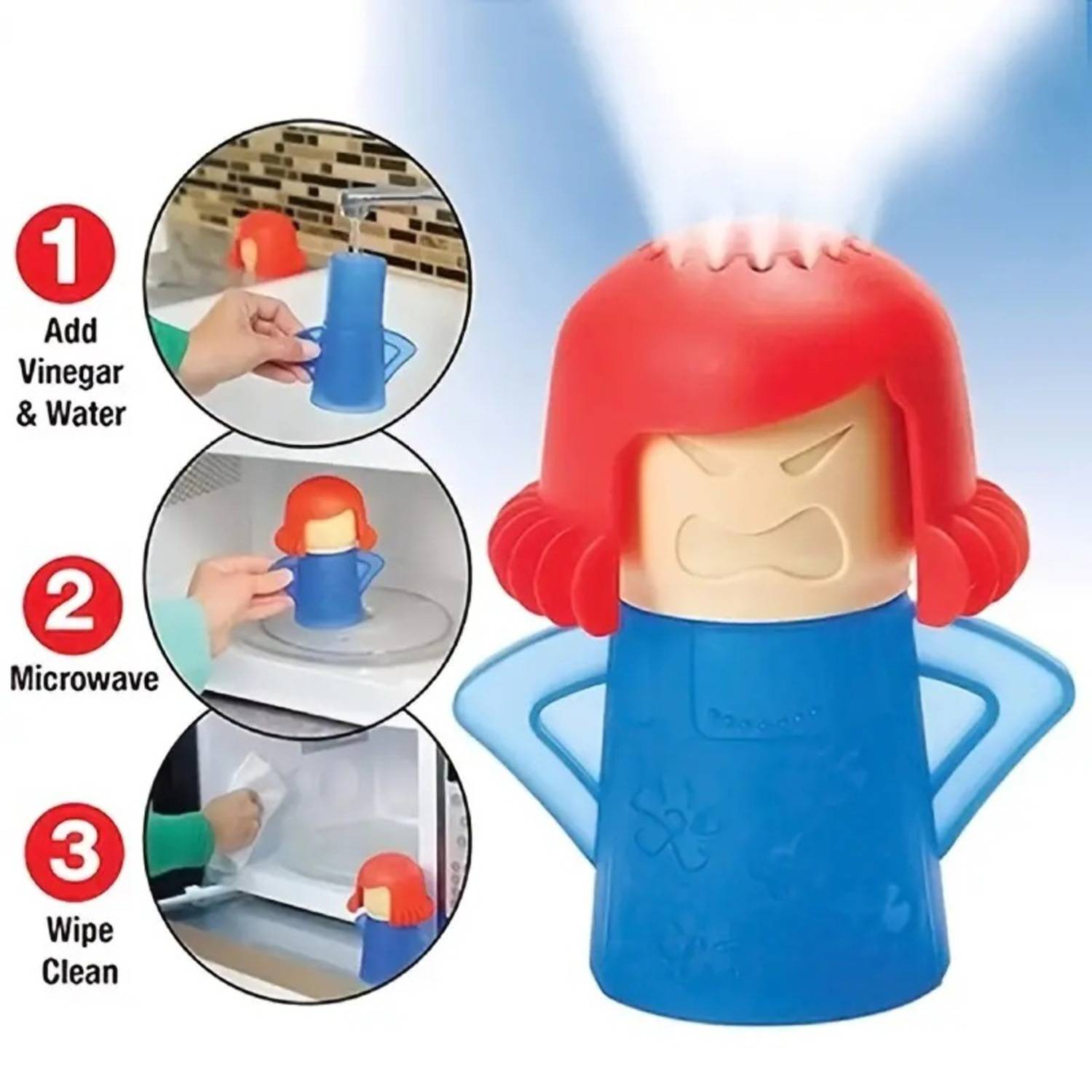 Limpiador para Microondas a Vapor Angry Mama - Promart