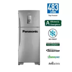 PANASONIC - Refrigeradora Panasonic NR-BT55PV2XD Top Freezer No Frost 483 Litros Silver