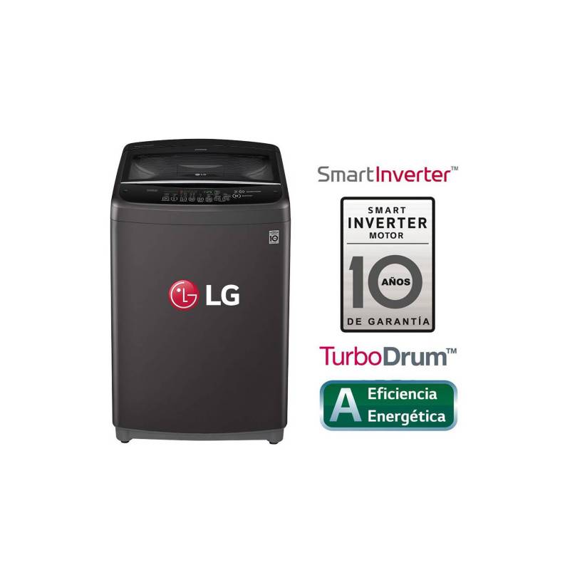 LG - LG Lavadora 16 Kg Smart Inverter WT16BSB Negro