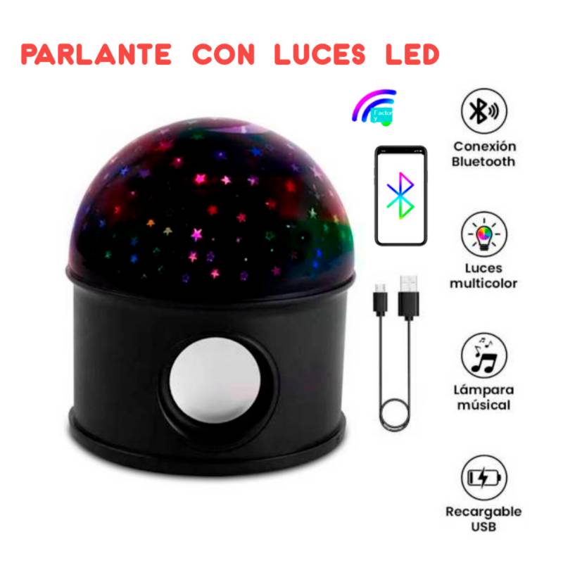Lampara Proyector Bluetooth Usb Starry Luces Led Control GENERICO